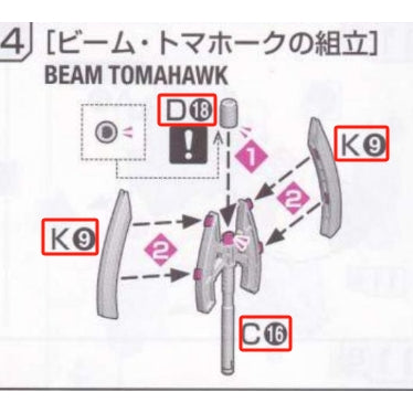 CB RG 07 1/144 Sazabi butcher Spare parts replacement