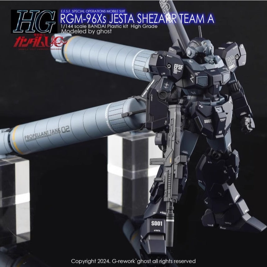 YAN FLAME Water Slide Decal for HG 1/144 RGM-96Xs SHEZARR Jesta Team A (Kits not included) (YANHG113) 20250721