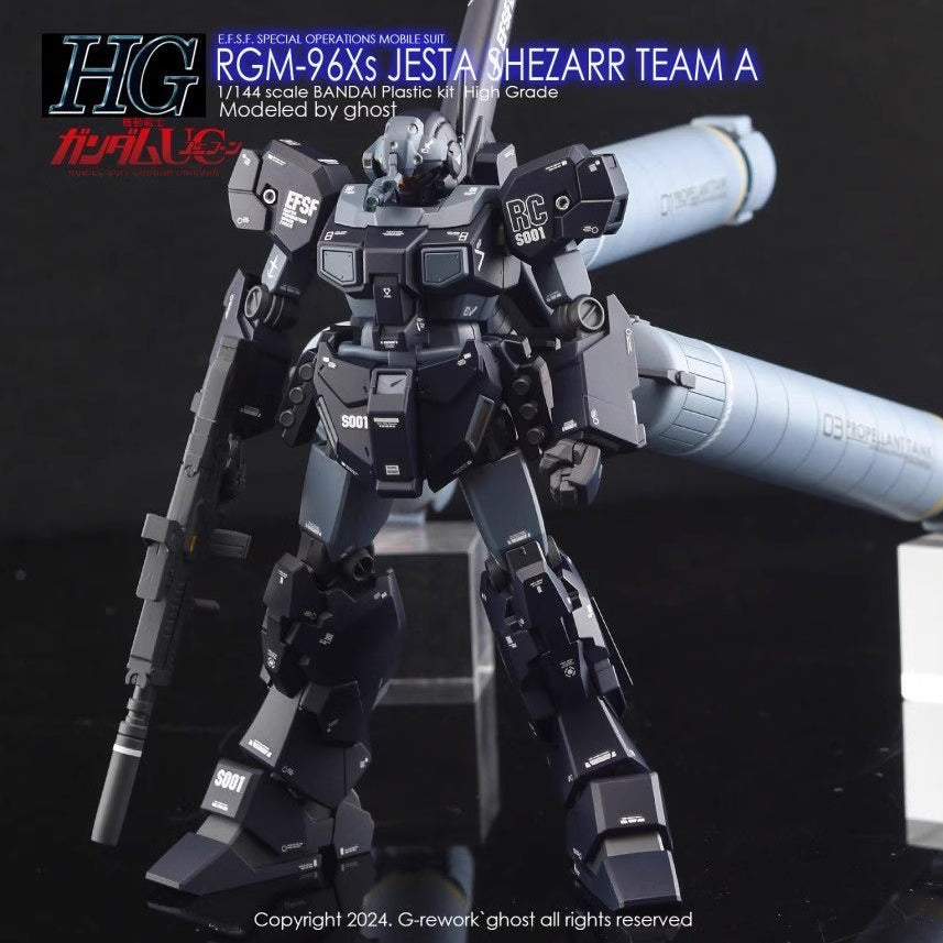 YAN FLAME Water Slide Decal for HG 1/144 RGM-96Xs SHEZARR Jesta Team A (Kits not included) (YANHG113) 20250721