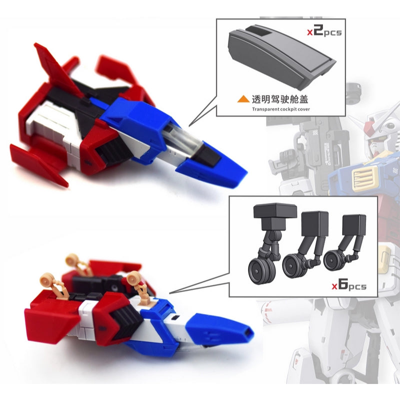 20250722 NewC FAT CAT 1/100 RGU RX-78-2 2.0 Airplane Stand Upgrade Parts (Model not included)