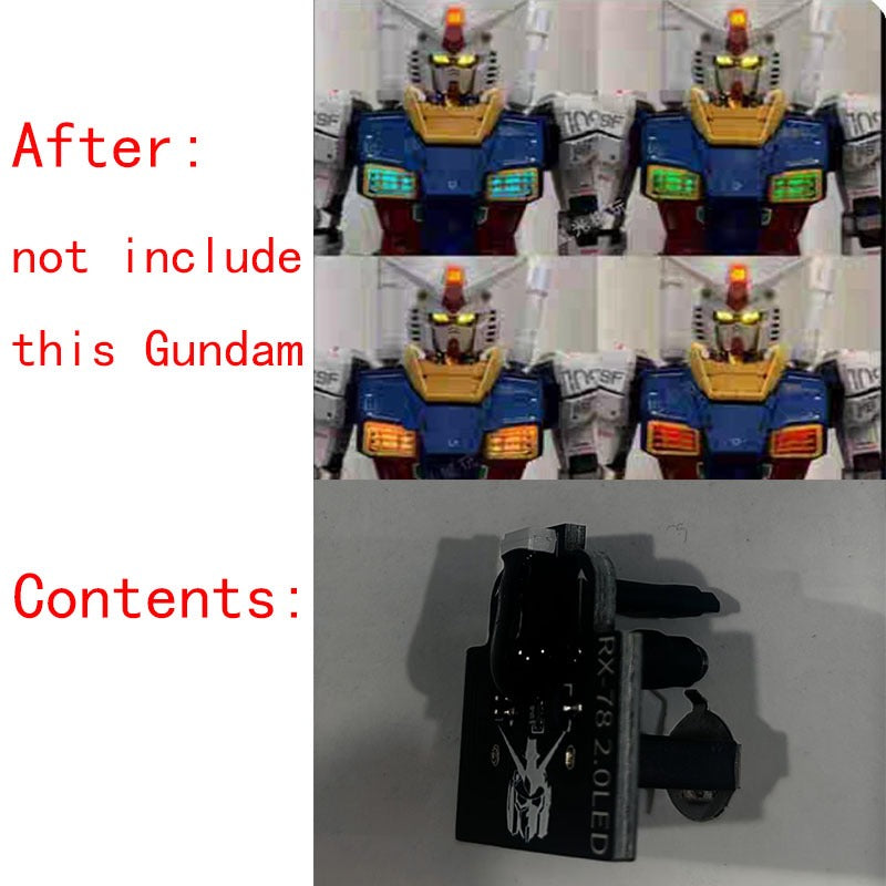 CALILY PG PGU unleashed 1/60 RX-78-2 2.0  LED SET ( Eye and Chest )