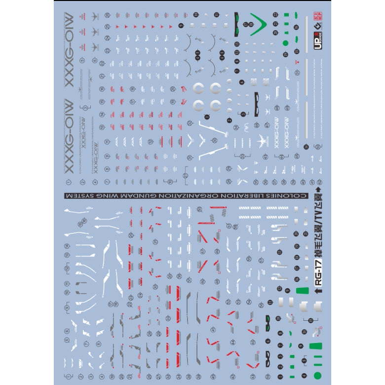 20250721 EVO RG 1/144 Wing Zero EW wing zero Fluo Water Slide Decal EVORG014