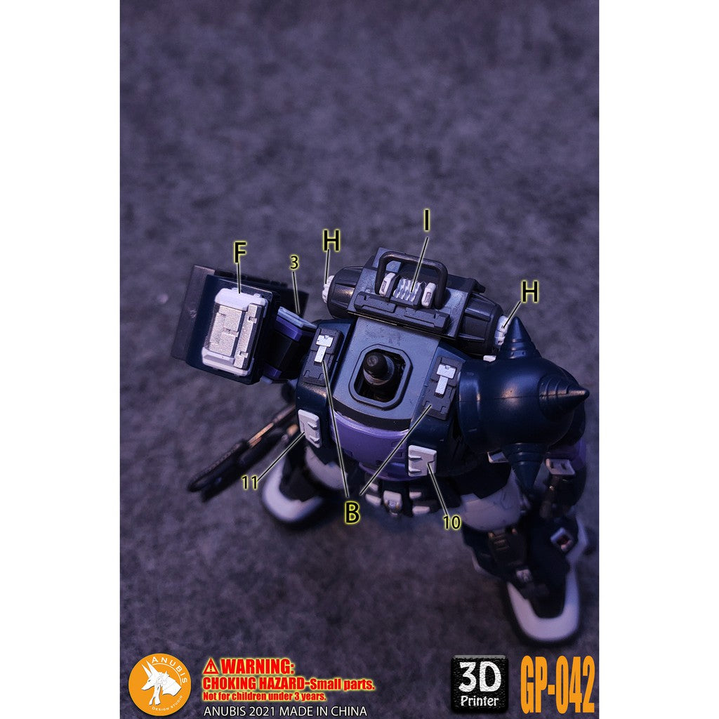 Anubis parts for HG MS-06R-1A Black TRI-STARS ZAKU 2 GP042 Collectibles