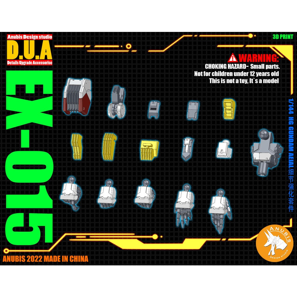 ANUBIS EX015 HG  AERIAL 3d Print detail parts upgrade Collectibles