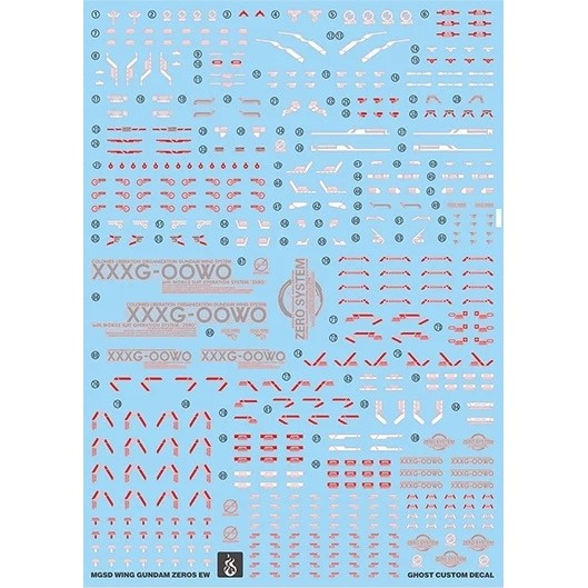 YAN FLAME GHOST Water slide decal for MGSD Wing Zero EW (YANMG070) 20250721