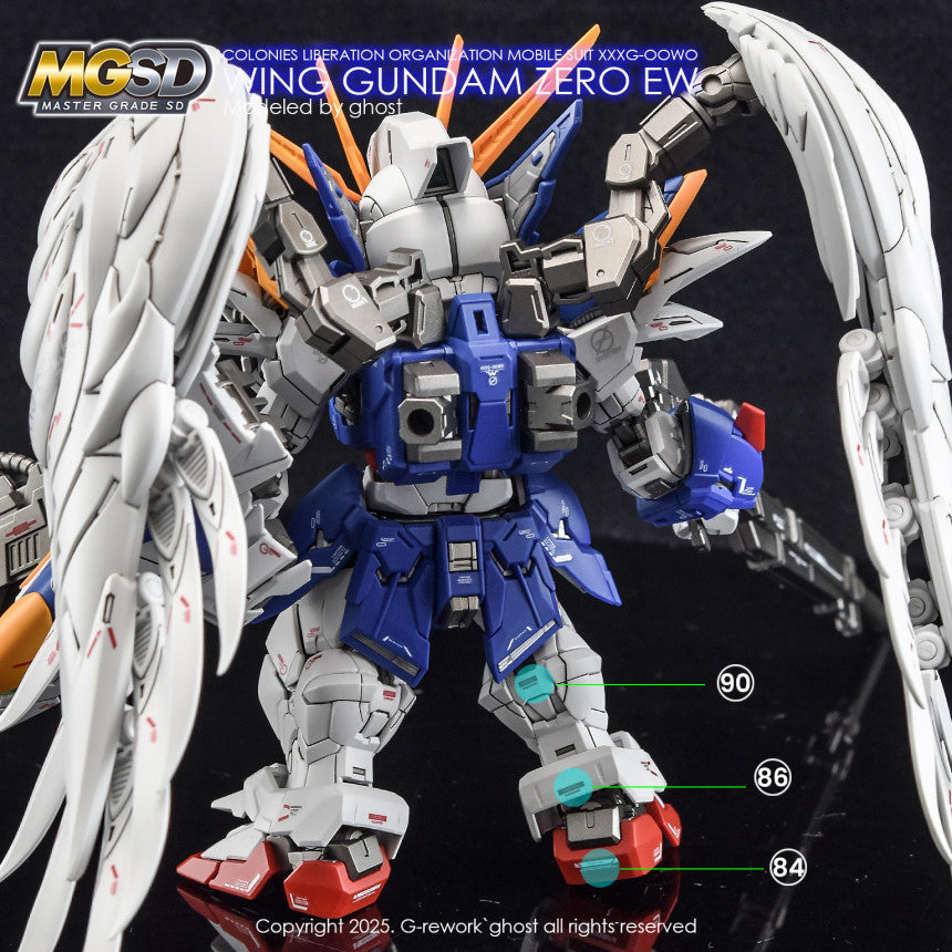 YAN FLAME GHOST Water slide decal for MGSD Wing Zero EW (YANMG070) 20250721