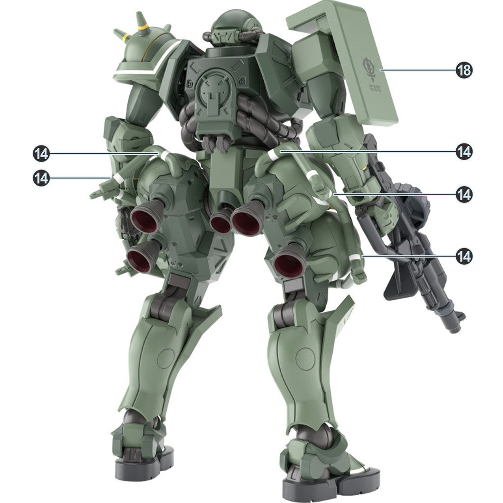 20250721 EVO Water Slide Decal for HG 1/144 GQuuuuuuX series Mass-produced Char's Police  Zaku (Kits not included) EVOHG043