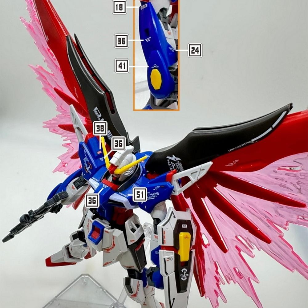 MASTER Water Slide Decal H084 H085 for HG 1/144 Destiny Spec 2 Zeus Silhouette (Kits not include)