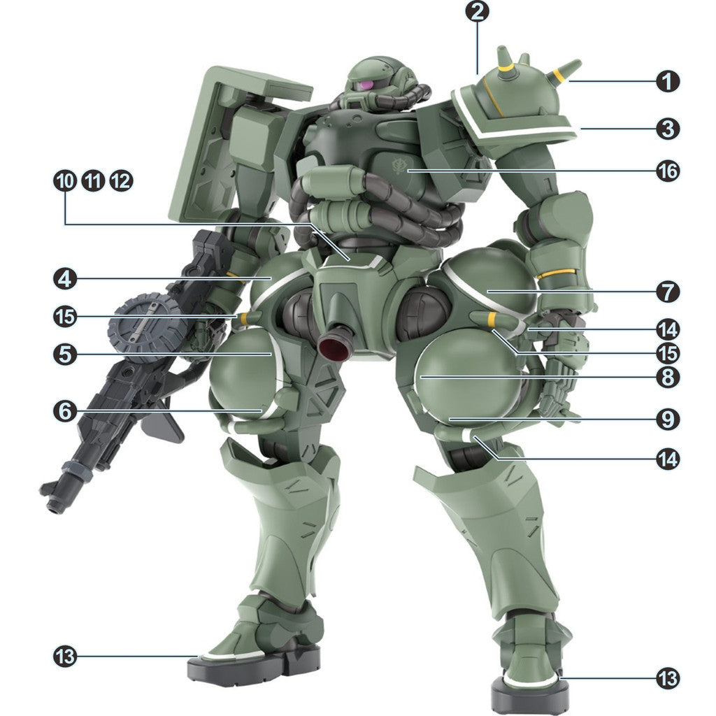 20250721 EVO Water Slide Decal for HG 1/144 GQuuuuuuX series Mass-produced Char's Police  Zaku (Kits not included) EVOHG043