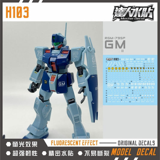 MASTER Water Slide Decal H103 for HG HGUC 1/144 RGM-79SP GM Sni per 2