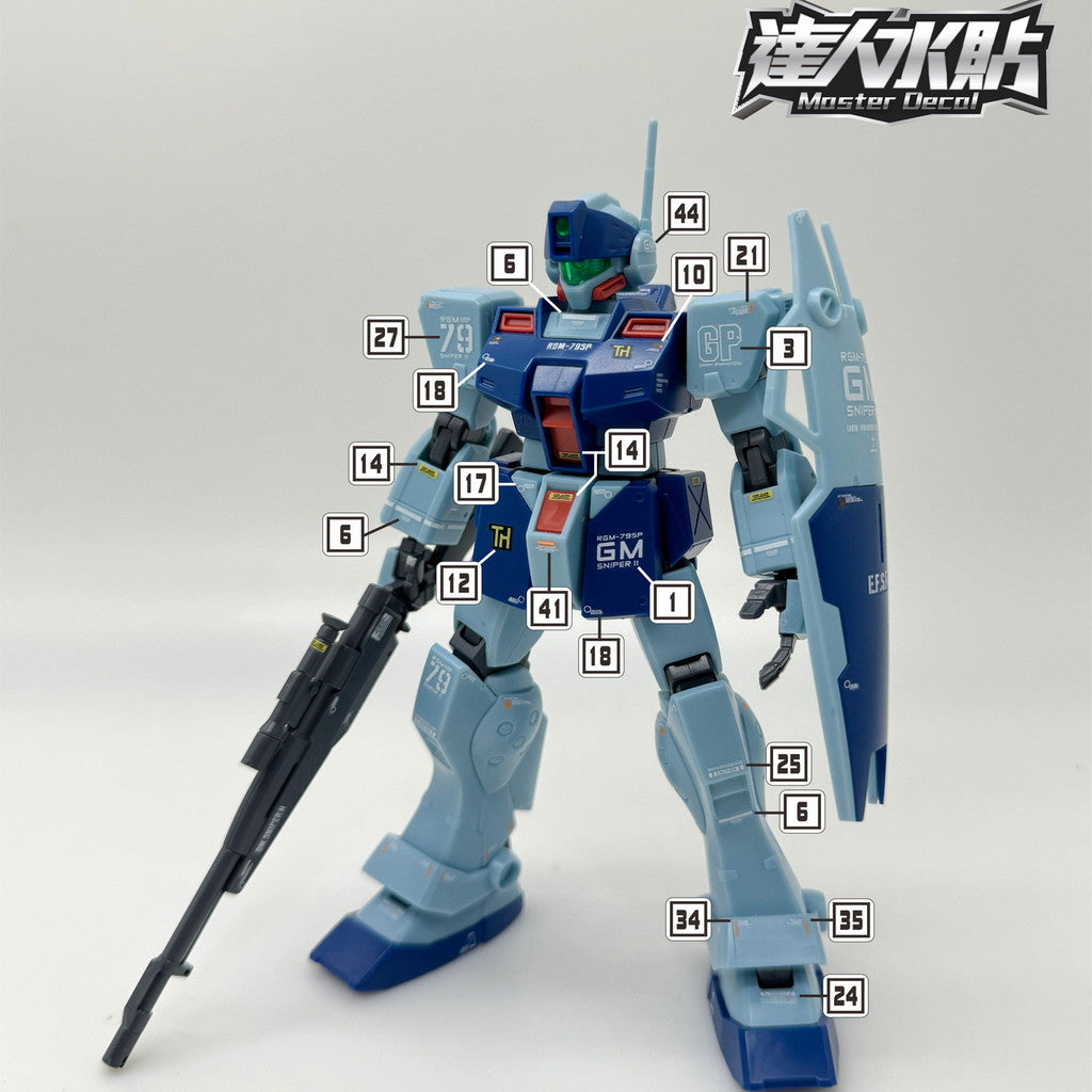 MASTER Water Slide Decal H103 for HG HGUC 1/144 RGM-79SP GM Sni per 2