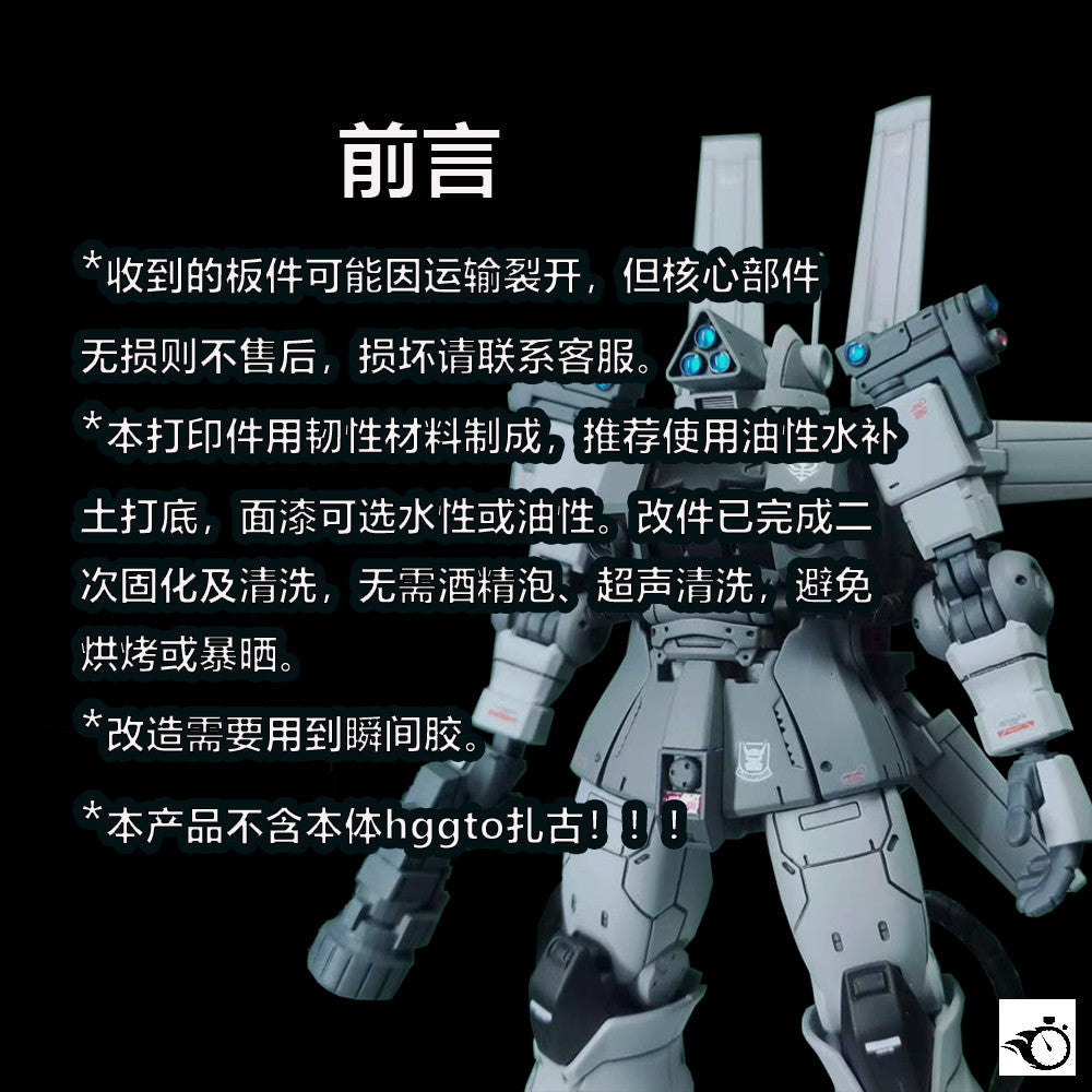 BWCS BUWANG CHUSHI Detail Upgrade Addon Parts HG 1/144 GTO Zaku Flipper (Not the kits, not the model)