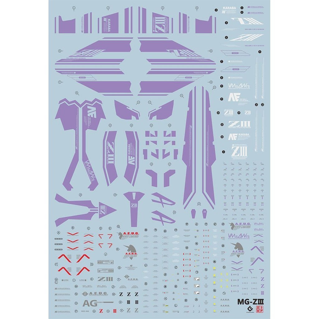 20250721 EVO 1/100 MG Z3  ZETA III ZZ3 Zeta fluo water slide decal EVO100