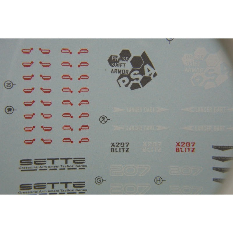DL DALIN Water slide decal MG 1/100 Blitz