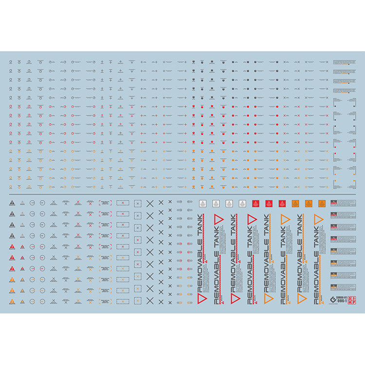 20250721 EVO NC06 1/100 1/144 HIQ Warning Water Slide Decal EVO100