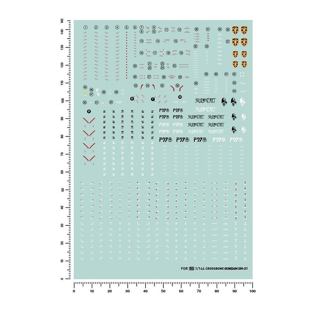 20250722 Artisan's Club RG 1/144 Crossbone X1 Water Slide Decal