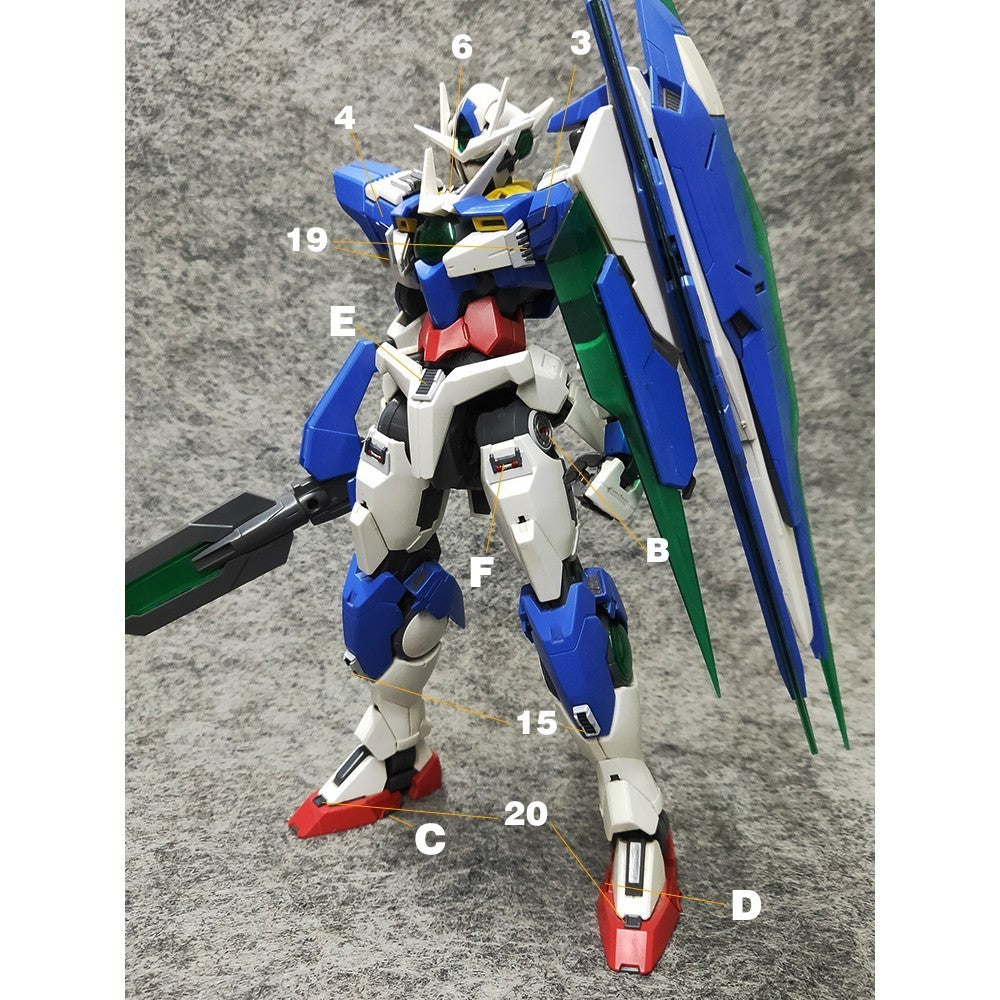 ANUBIS 3d PRINT DETAIL upgrade parts MG GNT 00Q 00 GP014 NO KITS Collectibles