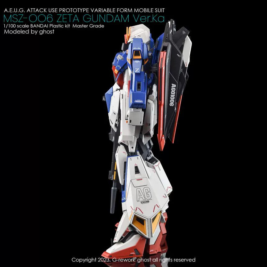 YAN FLAME GHOST MG Z  ZETA Ver.Ka 20TH Fluo Type Water Slide Decal (YANMG030) 20250721