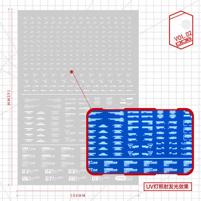 20250722 Artisan's Club VOL2 1/100 1/144 General Use Water Slide Decal Fluo