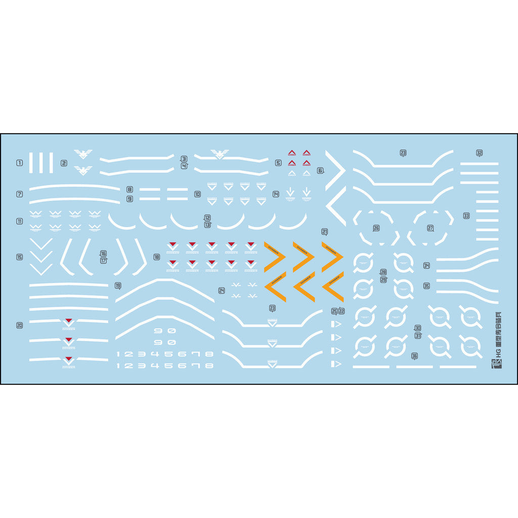 Transamsphere TRS HG 1/144 TWFM Zowort Heavy Water Slide Decal TRSHG013