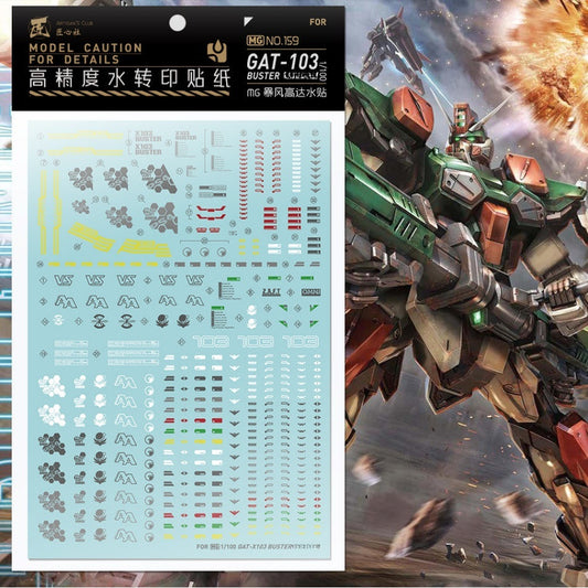 20250722 Artisan's Club MG 1/100 Buster Water Slide Decal [MG159]