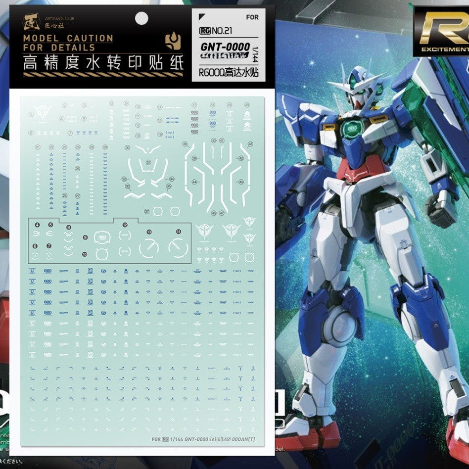 20250722 Artisan's Club RG 1/144 OO OOQ 00q Water Slide Decal