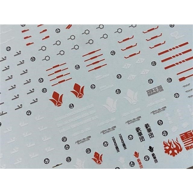 20250722 XUEYAN XY / SNOW FLAME MG 1/100 Barbatos IBO Fluorescence Water slide decal