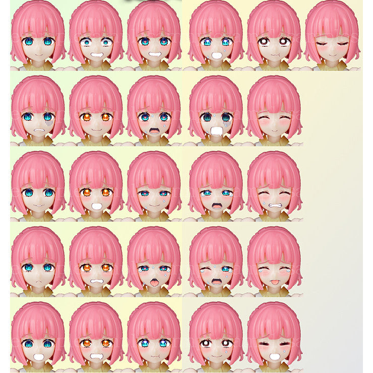 YAN FLAME MD 1/12 FAG Mouth Eye Face  Water Slide Decal (YANMD001) 20250721