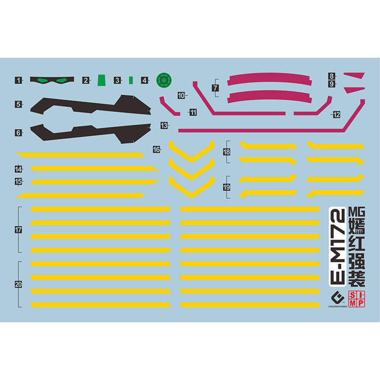 20250721 EVO MG 172 MG ROUGE STRIKE RM Water Slide Decal EVOMG037