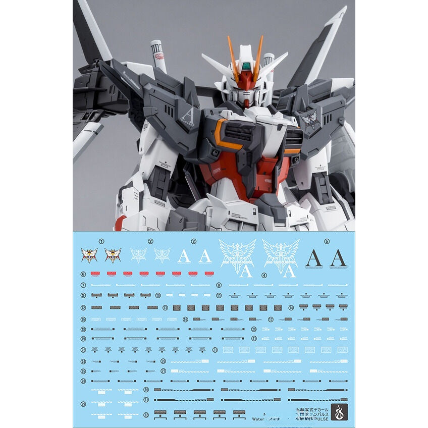 YAN FLAME MG 1/100 EX IMPULSE Fluo Water slide decal (YANMG100) 20250721