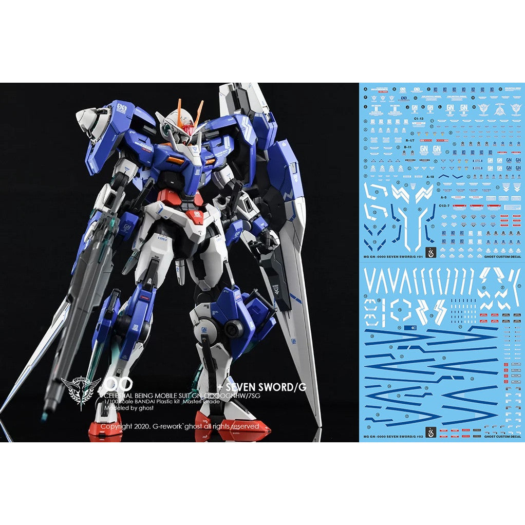 YAN FLAME Water Slide Decal GHOST MG 1/100 00R Seven Swor d 00 Fluo Type (YANMG009) 20250721