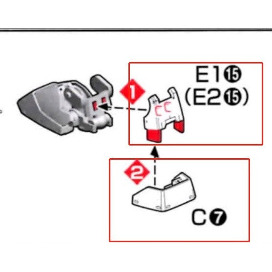 CB RG 18 1/144 butcher parts for RX-78-2
