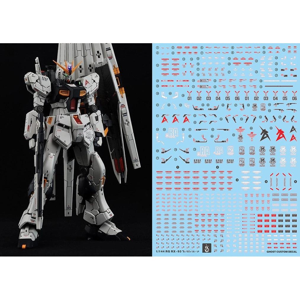 YAN FLAME Water Slide Decal GHOST RG 1/144 Nu Fluo Type (YANRG014) 20250721