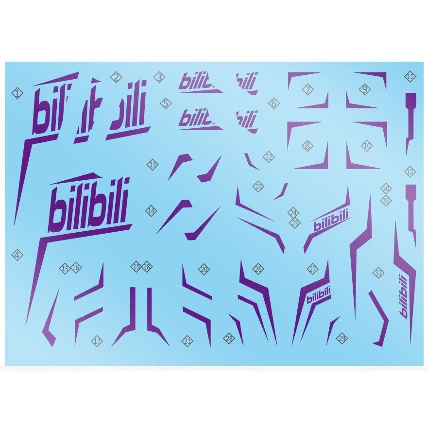 20250722 XUEYAN XY / SNOW FLAME RG 25 Bilibili B Unicorn Water slide decal