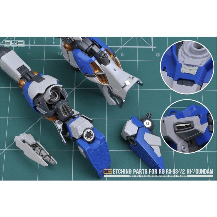 MAD S032 RG RX-93 HI NU Hi-v Etching parts (Not the kits)