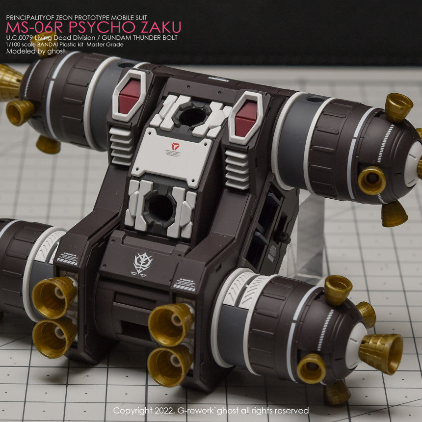 YAN FLAME GHOST MG 1/100 Psycho Zaku Ver.ka Water Slide Decal Fluo Type (YANMG045) 20250721