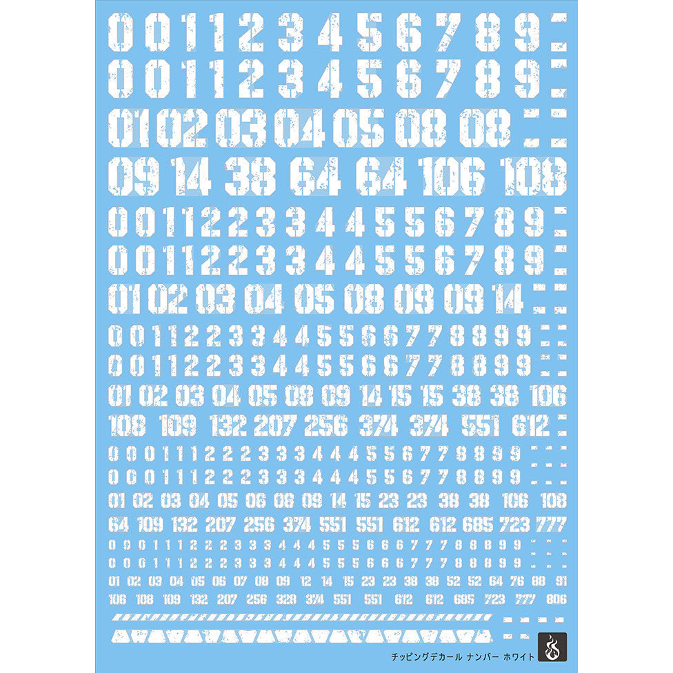 YAN FLAME Water Slide Decal 1/100 1/144 General Use Letter Number (YANJS010) (YANJS011) (YANJS012) (YANJS013) 20250721