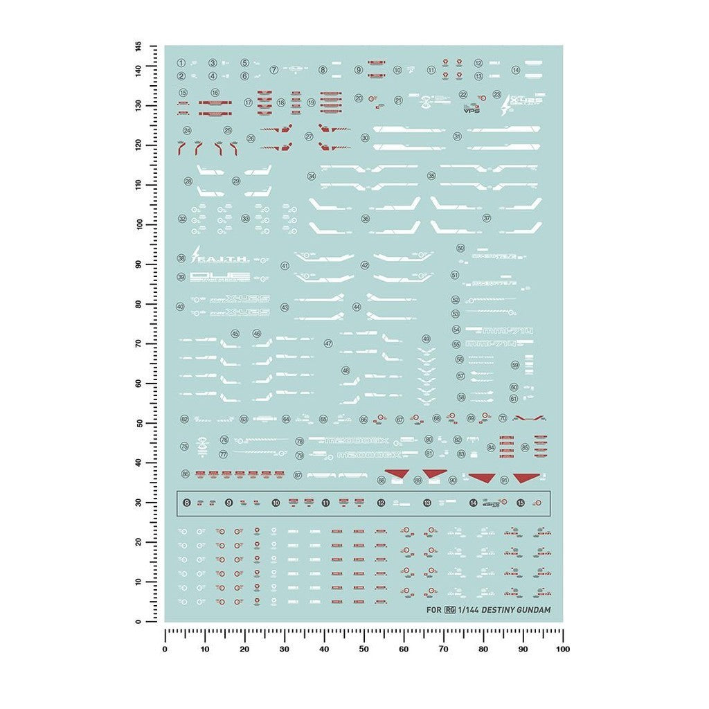 20250722 Artisan's Club RG 1/144 Destiny Water Slide Decal