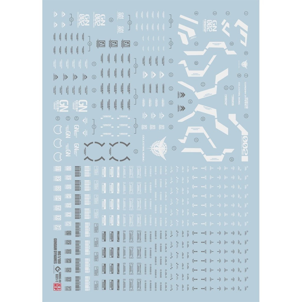 20250721 EVO MG 1/100 Dynames 00 Fluo Water Slide Decal EVOMG054