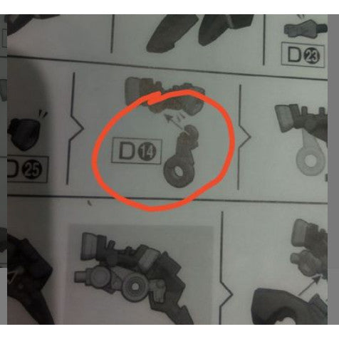 CB HG 06 1/144 butcher parts for  TWFM 07 Pharact