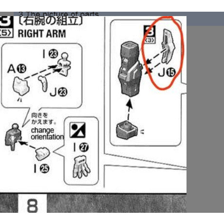 CB MG 02 butcher parts for  Freedom 2.0
