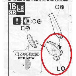 CB butcher parts for MG astray blue frame second revise
