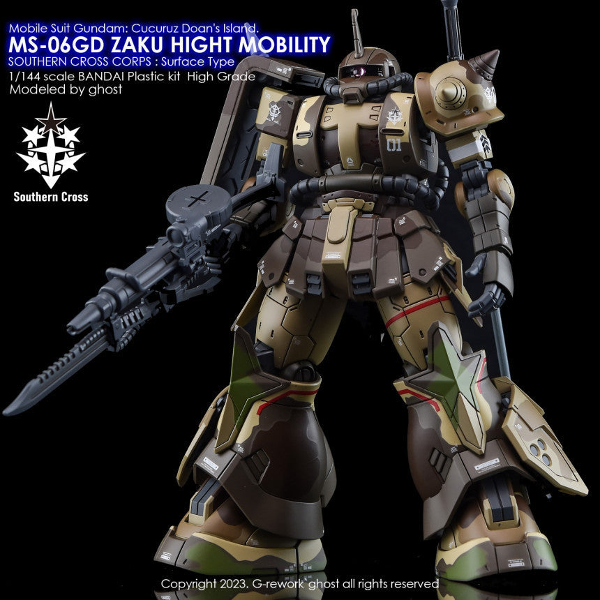YAN FLAME HG 1/144 MS-06GD Hight Mobility Ground Type Water Slide Decal Fluo Type (YANHG032) 20250721
