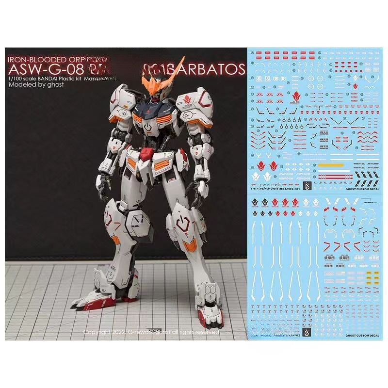 YAN FLAME Water Slide Decal GHOST MG 1/100 BARBATOS 4TH FORM (YANMG002) 20250721