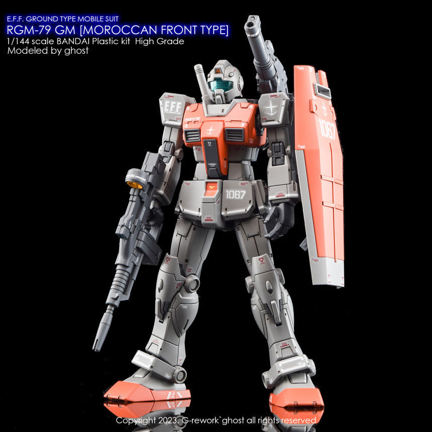 YAN FLAME Water Slide Decal GHOST RG RGM-79 GM MOROCCAN FRONT Fluo (YANRG068) 20250721