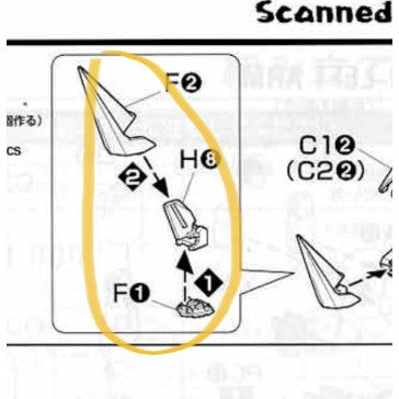 CB butcher parts for MG 1/100 Deathscythe