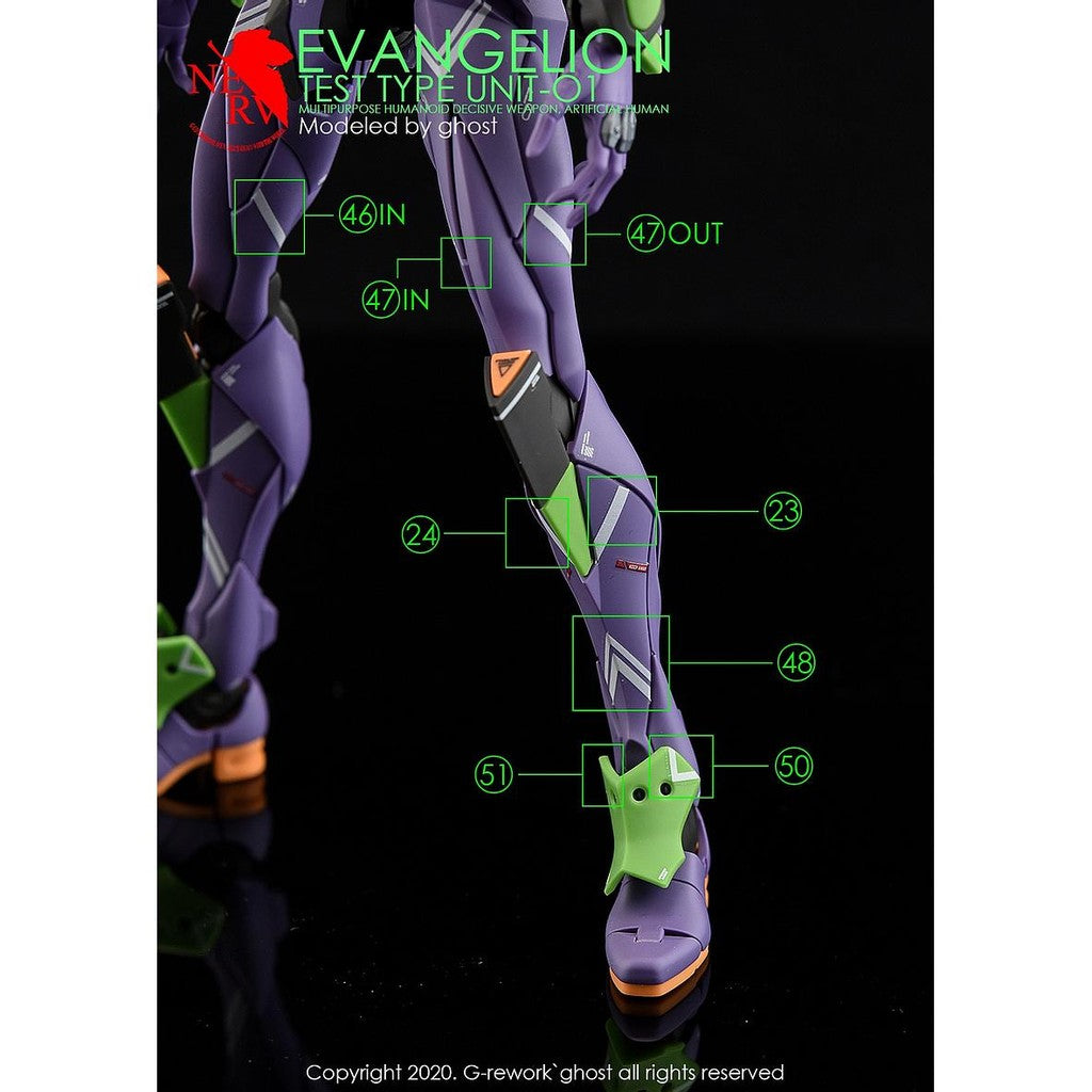 YAN GHOST RG 1/144 EVANGELION EVA-01 EVA RG EVA 01 1 WATER SLIDE DECAL (YANRG023) 20250721