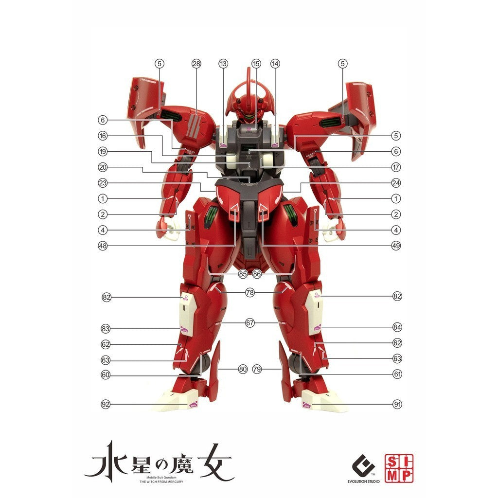 20250721 EVO HG 1/144 TWFM darilbalde MD-0064 fluo water slide decal EVOHG007