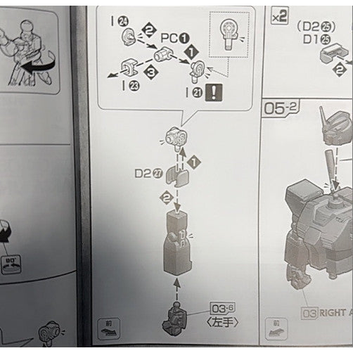 CB butcher parts for MG 1/100 GTO RX-78-02 THE ORIGIN F7