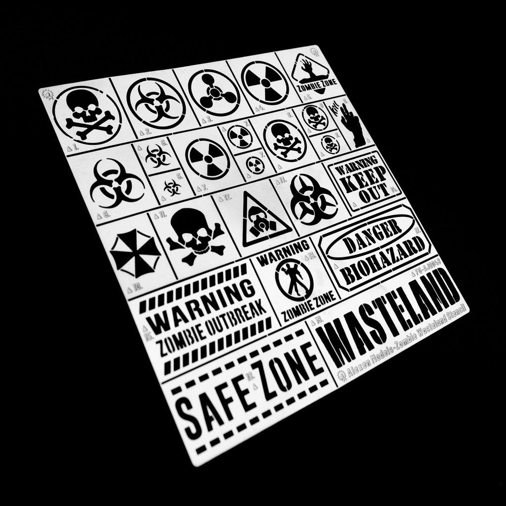 Alexen AJ0048 models-zombie wasteland stencil